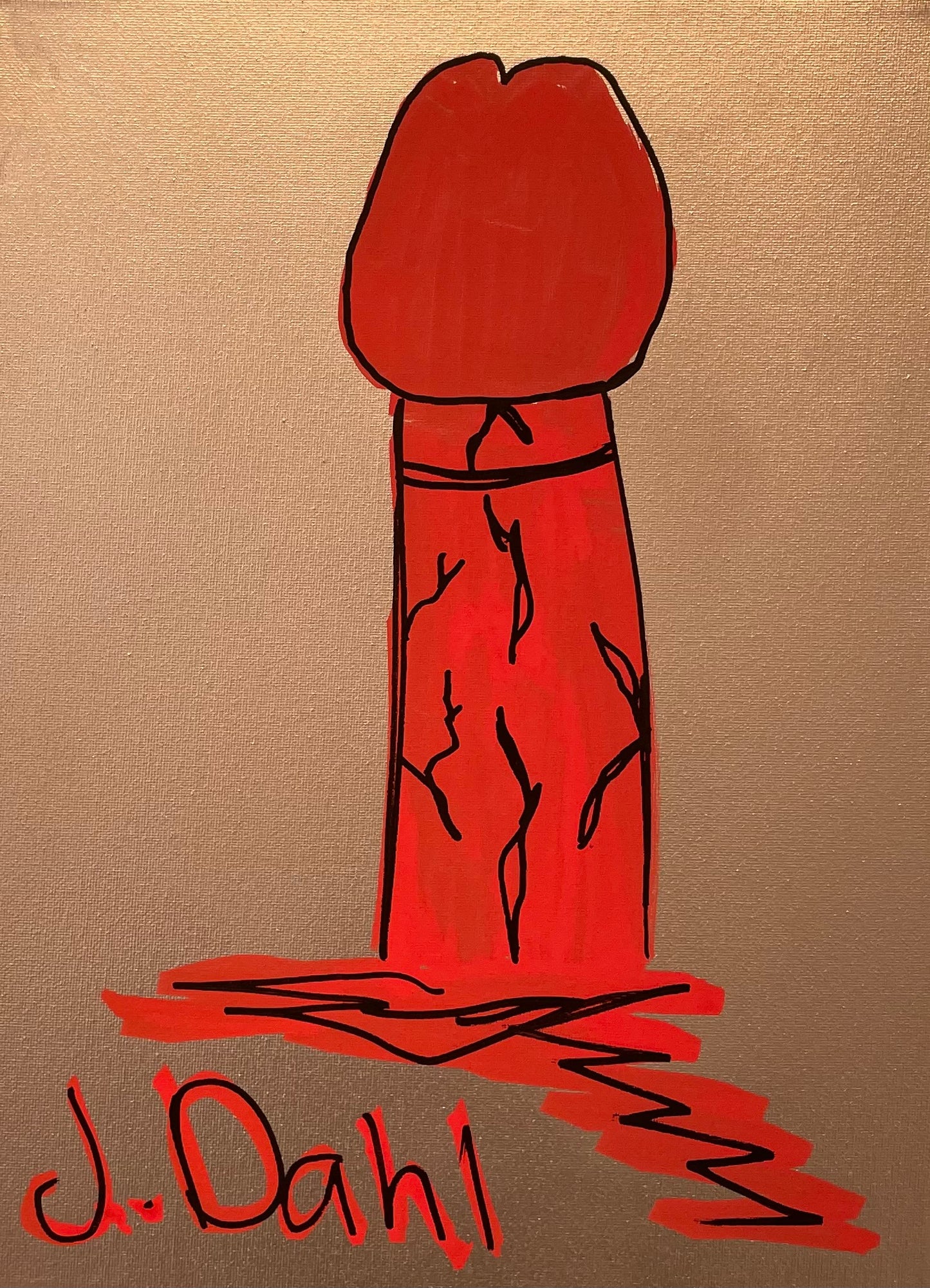 "PIK", kunsttryk af Jesper "Jokeren" Dahl nr. 86