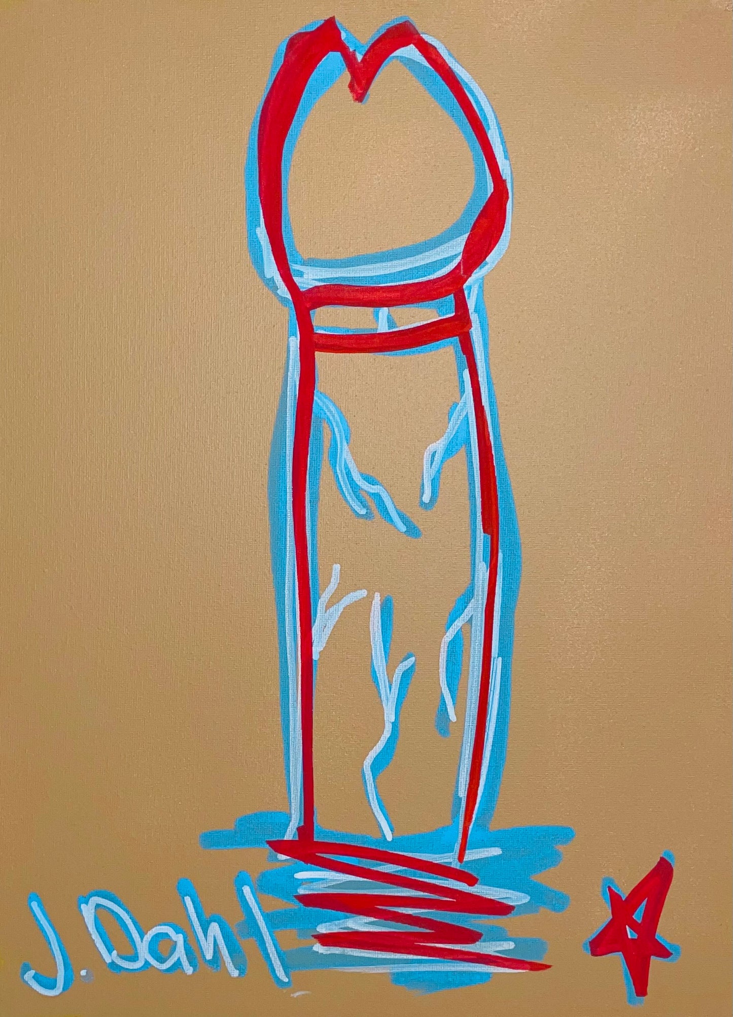 "PIK", kunsttryk af Jesper "Jokeren" Dahl nr. 56