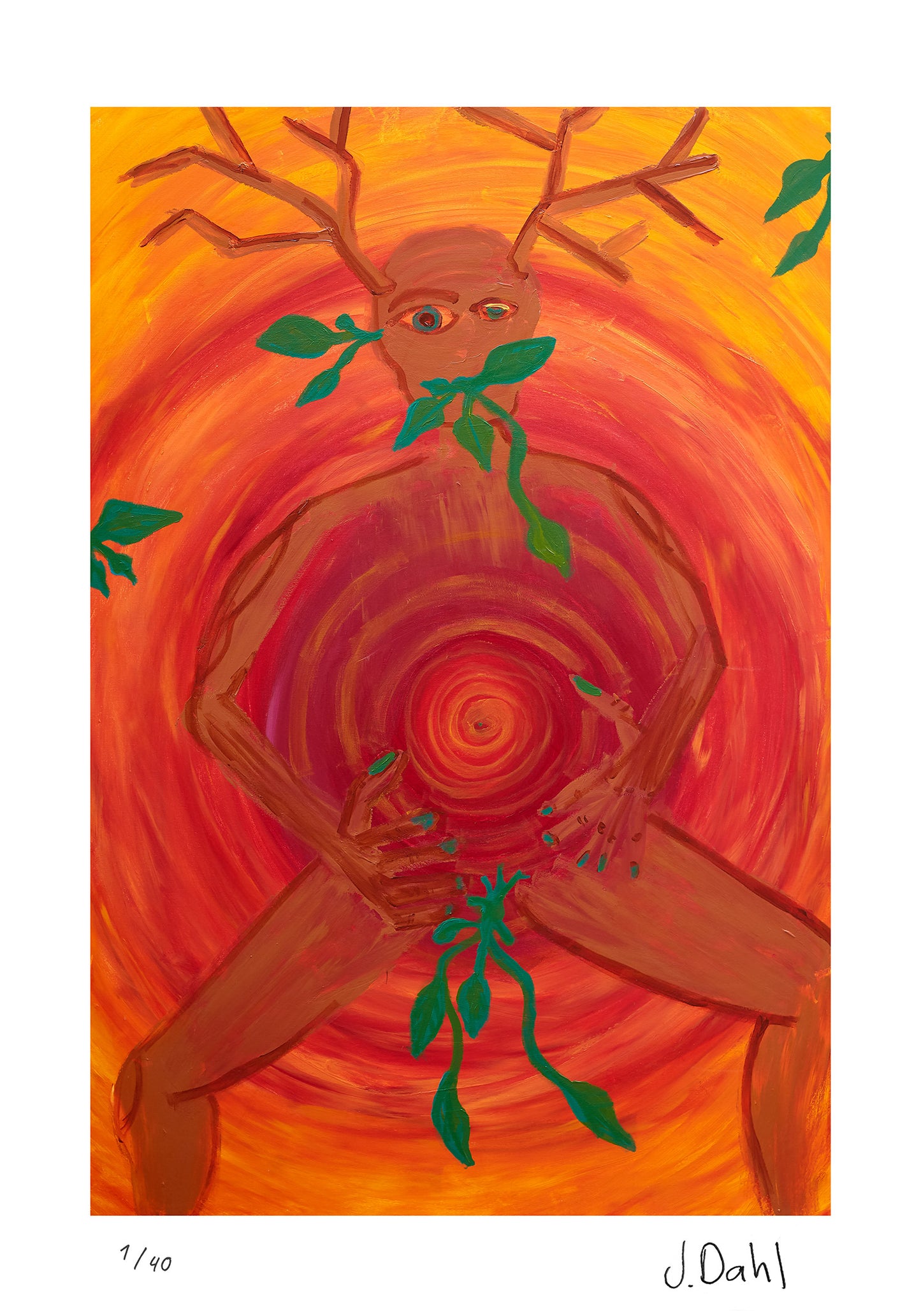 Din indre sol, kunsttryk af Jesper Dahl