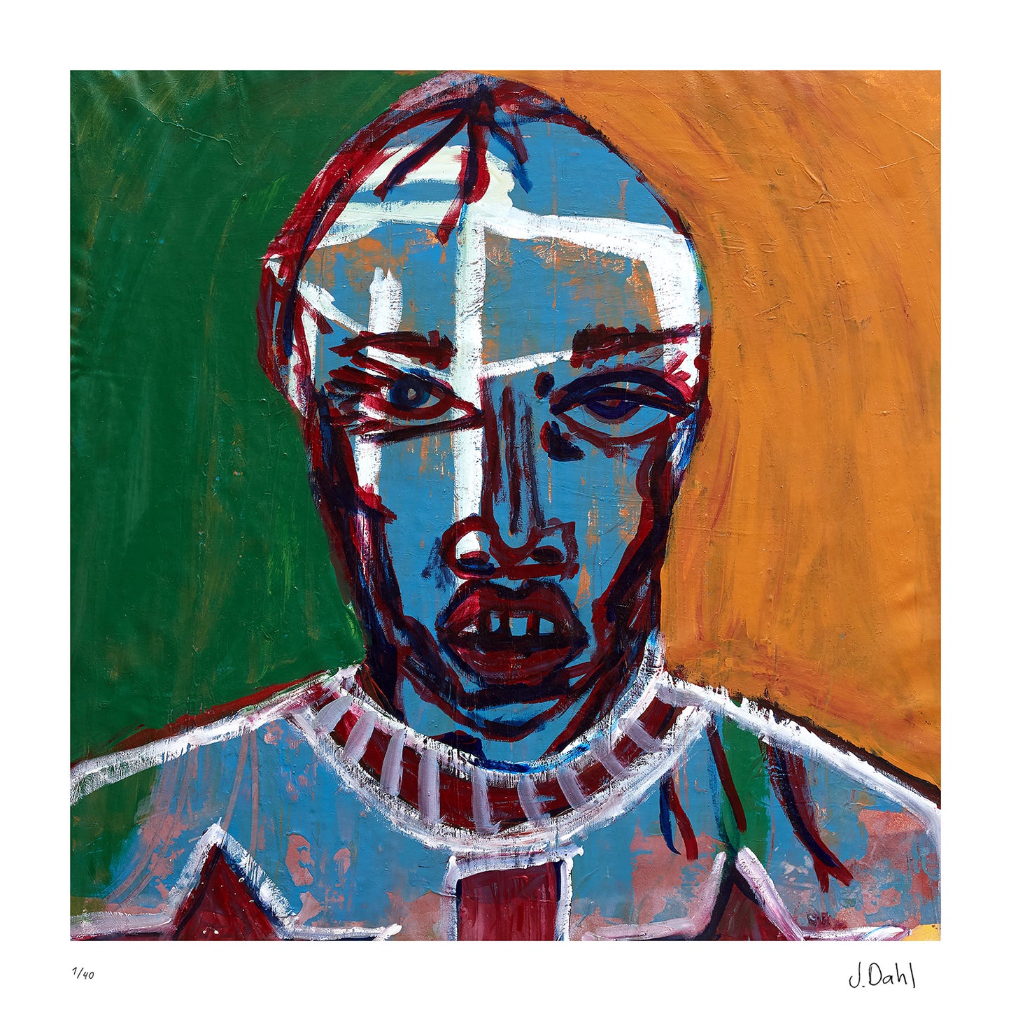 Krigeren, kunsttryk af Jesper Dahl