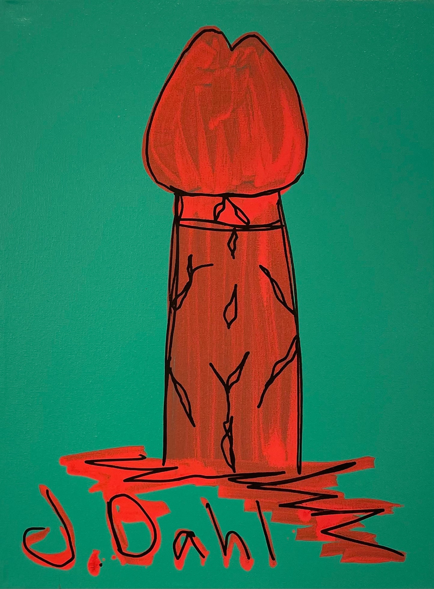 "PIK", kunsttryk af Jesper "Jokeren" Dahl nr. 35