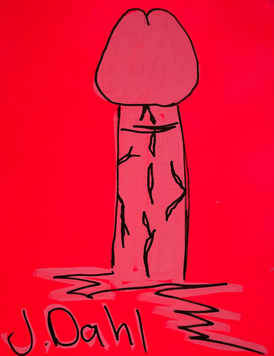 "PIK", kunsttryk af Jesper "Jokeren" Dahl nr. 38