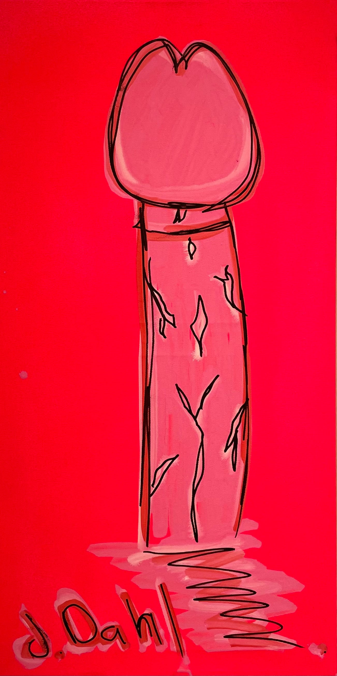 "PIK", kunsttryk af Jesper "Jokeren" Dahl nr. 10