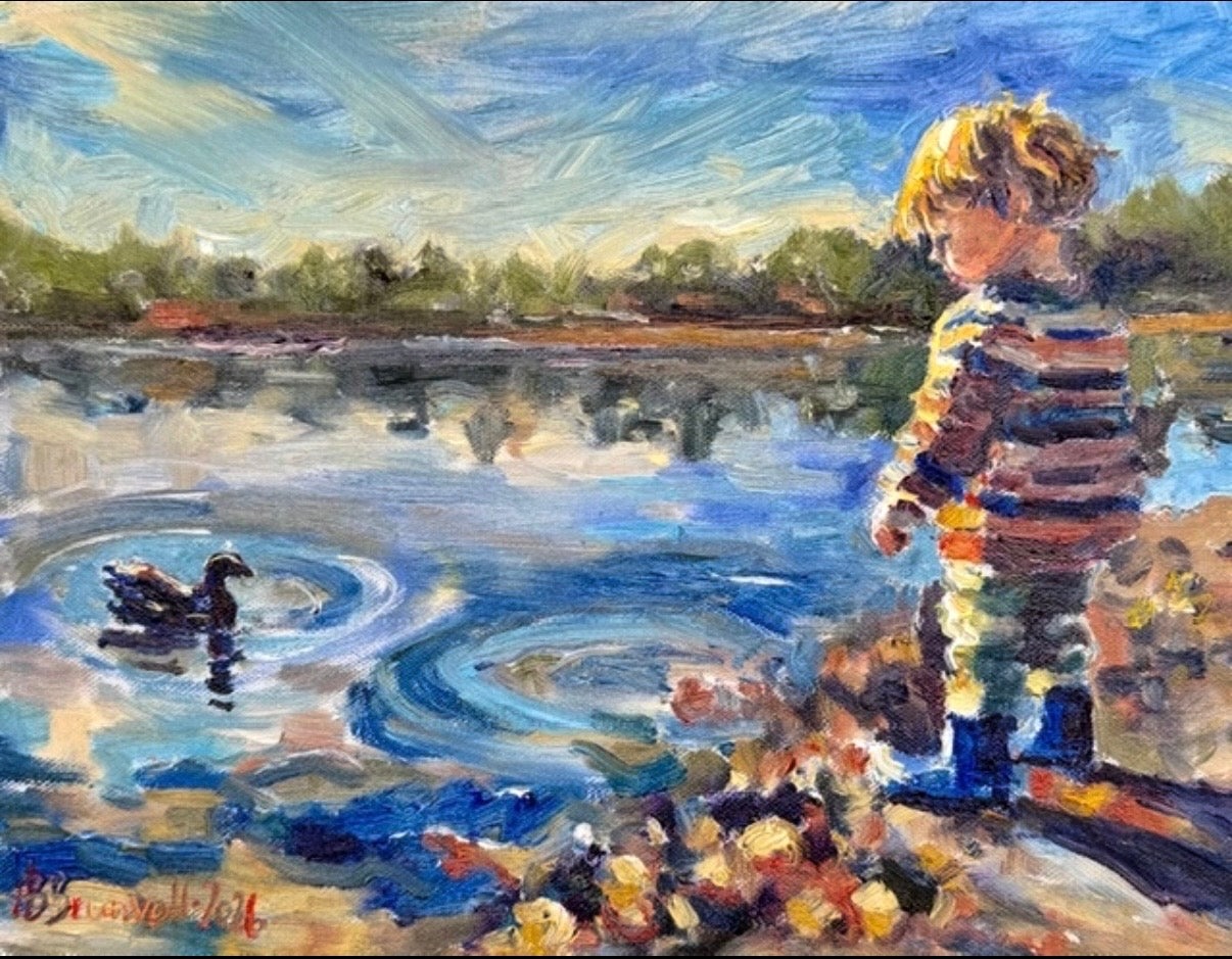 "Gutten og anda", Original, Hilde Bergfjord Brunvoll