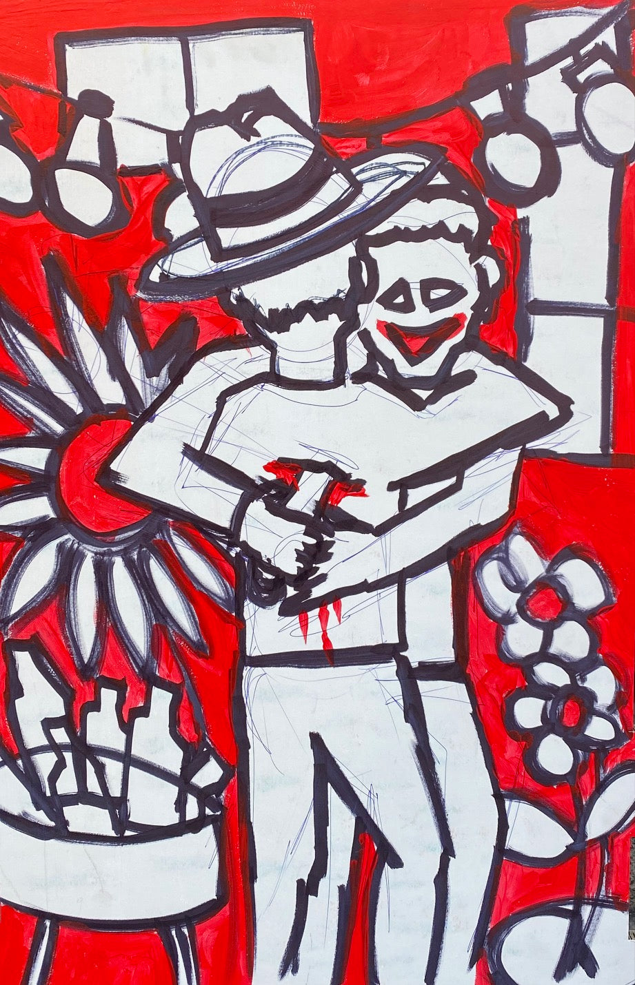 "Copenhagen Hug original skitse", kunsttryk af Jesper Dahl