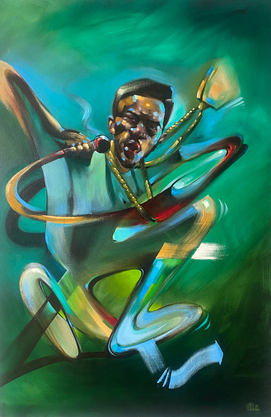 Timmi "Oneliner" Mensah, Original painting, Rakim