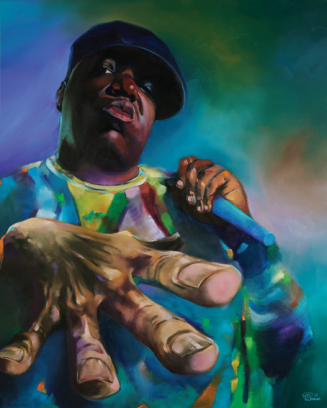 Timmi "Oneliner" Mensah, Original painting, Biggie