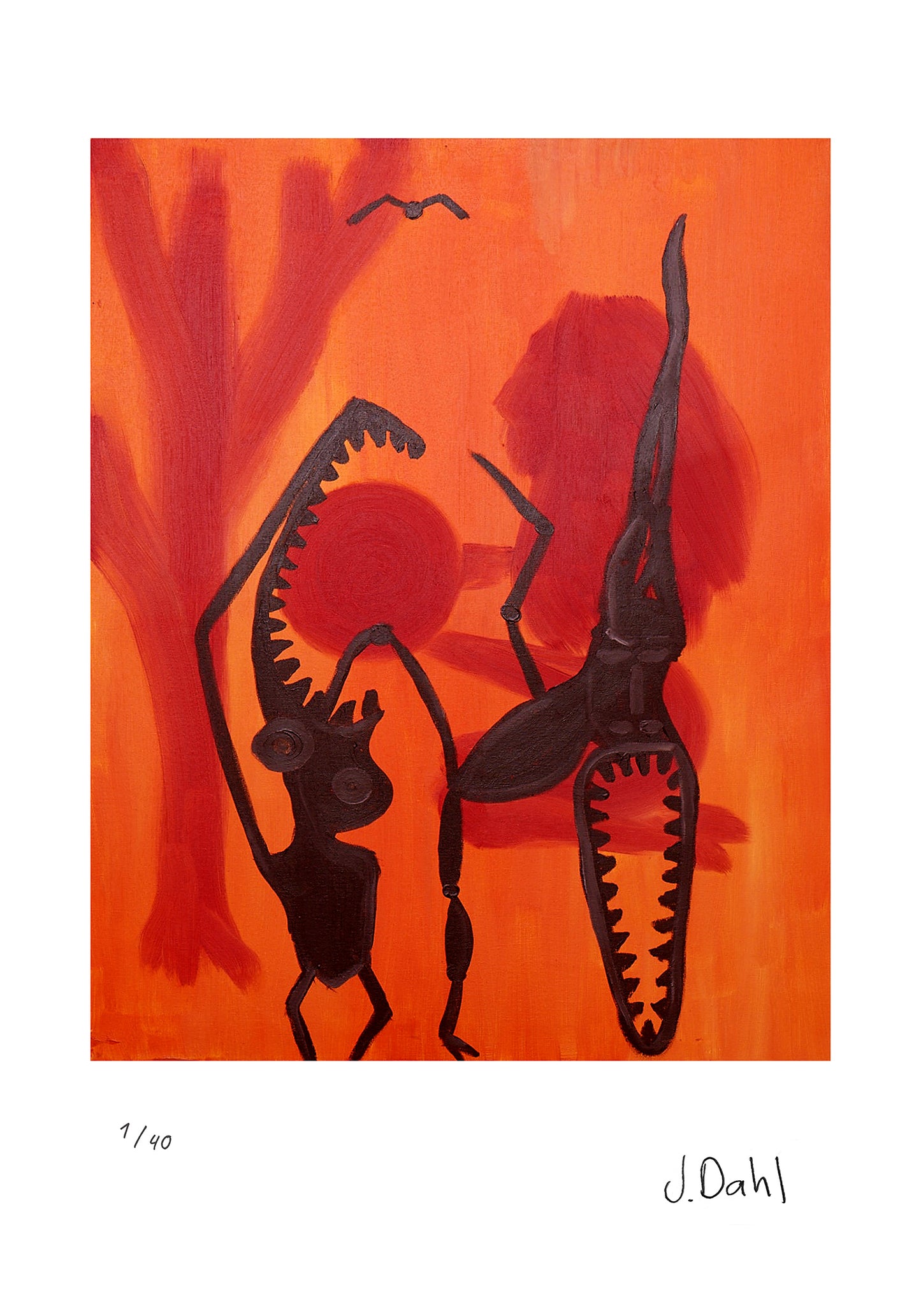 MAKONDE GREEDY DEMONS  , kunsttryk af Jesper Dahl