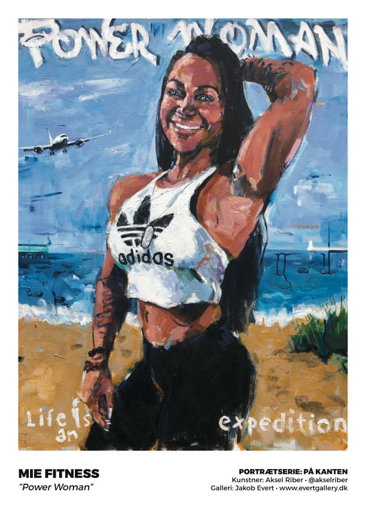 Mie Fitness, Fine Art Gicleé Glas tryk
